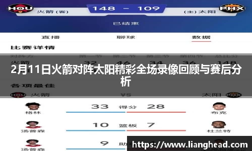 2月11日火箭对阵太阳精彩全场录像回顾与赛后分析